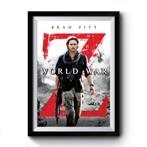 World War Z Brad Pitt Premium Poster